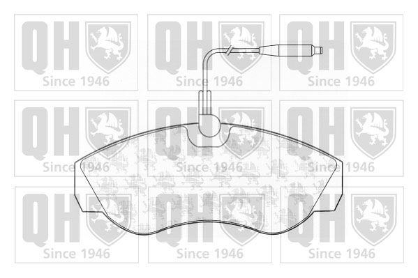 QUINTON HAZELL Комплект тормозных колодок, дисковый тормоз BP811